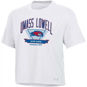 Under Armour Under Armour Women's UMass Minutemen White Icon Short Sleeve T-Shirt, Small - $45.00 at DICK'S Sporting Goods