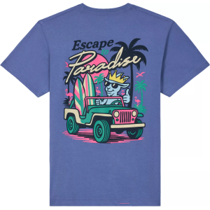 GOAT USA Boys' Escape Paradise T-Shirt, Large, Iris