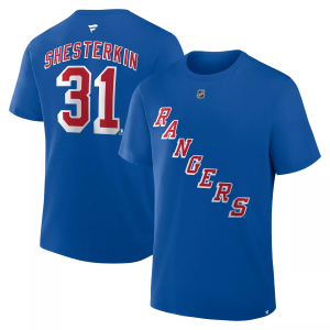 Fanatics NHL New York Rangers Igor Shesterkin T-Shirt, Men's, Medium, Blue - $45.00 at DICK'S Sporting Goods