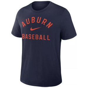 Nike Adult Auburn Tigers Early Work College Navy T-Shirt, Men's, Small, Blue