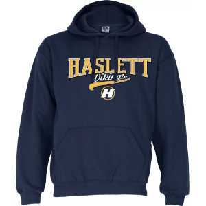 Ohiopyle Prints Men's Haslett High School Navy Hoodie, Large, Blue