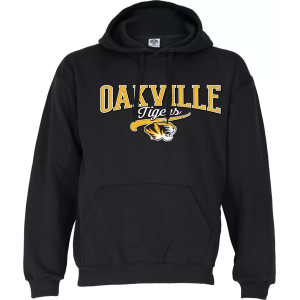 Ohiopyle Prints Men's Oakville High School Black Hoodie, XL