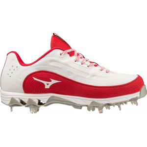 Mizuno Mizuno 9-Spike Swift 8 Metal Fastpitch Softball Cleats, Size 11, White/Red - $63.73 at DICK'S Sporting Goods
