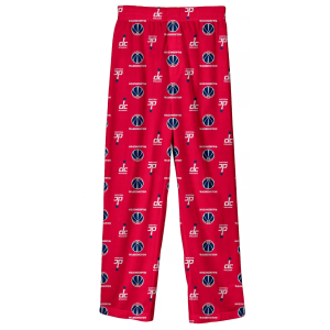 NBA Youth Washington Wizards Colored Print Pants, Size 4, Red