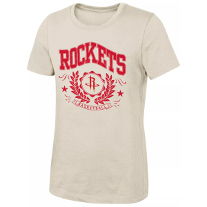 NBA Girls' Houston Rockets Off White T-Shirt, Small