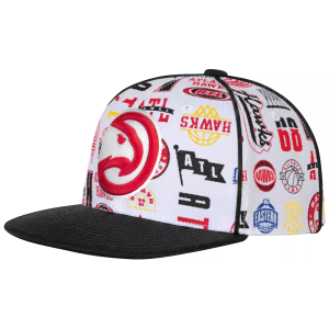 Outerstuff Youth Atlanta Hawks White Piped Up Snapback Adjustable Hat