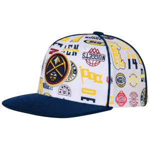 Outerstuff Youth Denver Nuggets White Piped Up Snapback Adjustable Hat