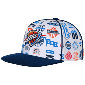 Outerstuff Youth Oklahoma City Thunder White Piped Up Snapback Adjustable Hat