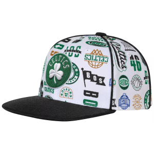 Outerstuff Youth Boston Celtics White Piped Up Snapback Adjustable Hat