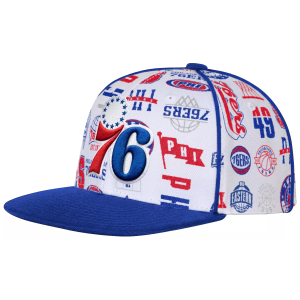 Outerstuff Outerstuff Youth Philadelphia 76ers White Piped Up Snapback Adjustable Hat - $25.00 at DICK'S Sporting Goods