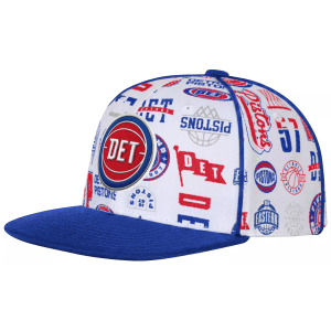 Outerstuff Outerstuff Youth Detroit Pistons White Piped Up Snapback Adjustable Hat - $25.00 at DICK'S Sporting Goods