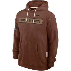 Nike Men's Brigham Young Cougars 2026 Military Appreciation Standard Issue Dri-FIT Hoodie, Medium, Brown