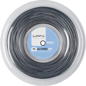 Wilson Luxilon ALU Power Soft 16L Tennis String - 200M Reel, Silver