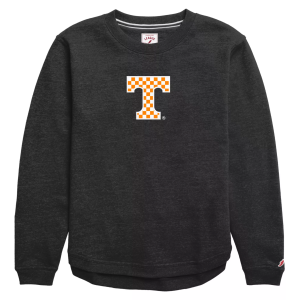 League-Legacy League-Legacy Women's Tennessee Volunteers Checkered Crewneck Sweatshirt, Small, Black - $74.99 at DICK'S Sporting Goods