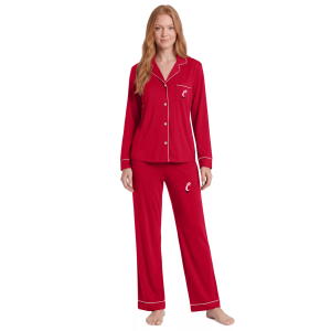 Concepts Sport Women's Cincinnati Bearcats Sleep Set, Medium, Red