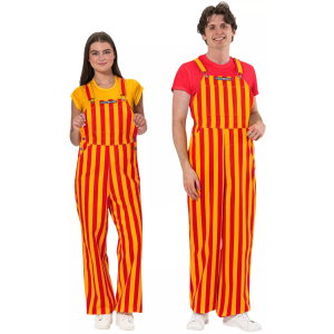 Game Bibs Game Bibs Men's Red/Yellow Striped Overall, Small - $69.95 at DICK'S Sporting Goods