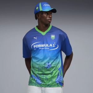 PUMA Men's Brazil Formula 1 Jersey, Small, Blue