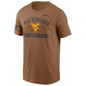 Nike Men's West Virginia Mountaineers 2026 Military Appreciation Dri-FIT T-Shirt, Small, Brown