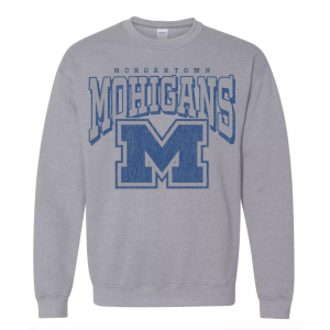Pel Athletic Pel Athletic Men's Morgantown High School Gray Crewneck Sweatshirt, Medium - $39.99 at DICK'S Sporting Goods
