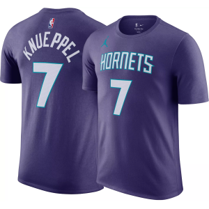 Jordan Jordan Men's Charlotte Hornets Kon Knueppel #7 Purple Statement T-Shirt, Medium, Blue - $37.00 at DICK'S Sporting Goods