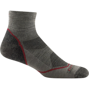 Darn Tough Men's Light Hiker 1/4 Lightweight Cushion Sock, XL, Taupe