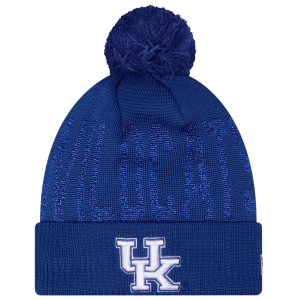 New Era Kentucky Shimmer Pom Knit Beanie, Women's, Blue
