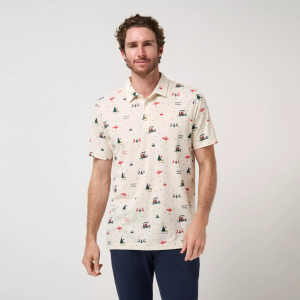 Travismathew TravisMathew Men's Apres Mode Golf Polo, Large, Antique White - $104.95 at DICK'S Sporting Goods