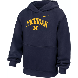 Nike Nike Youth Michigan Wolverines Club Fleece Hoodie, Medium, Blue - $65.00 at DICK'S Sporting Goods