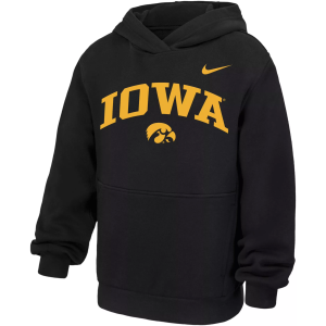 Nike Nike Youth Iowa Hawkeyes Club Fleece Hoodie, Small, Black - $65.00 at DICK'S Sporting Goods
