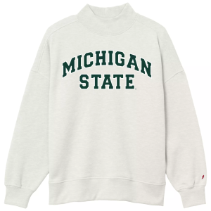League-Legacy League-Legacy Women's Michigan State Spartans Diana Mockneck Sweatshirt, Medium, Tan - $64.99 at DICK'S Sporting Goods