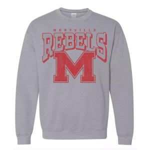 Pel Athletic Pel Athletic Men's Maryville High School Gray Crewneck Sweatshirt, Small - $39.99 at DICK'S Sporting Goods