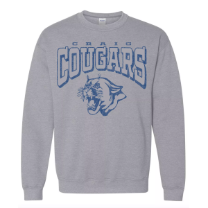Pel Athletic Pel Athletic Men's Craig High School Gray Crewneck Sweatshirt, Large - $39.99 at DICK'S Sporting Goods