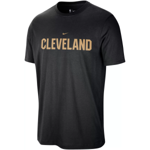 Nike Men's Cleveland Cavaliers Black Wordmark T-Shirt, Small