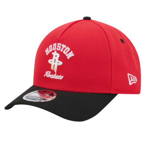 New Era Adult Houston Rockets Red Arch 9Forty A-Frame Adjustable Hat, Men's