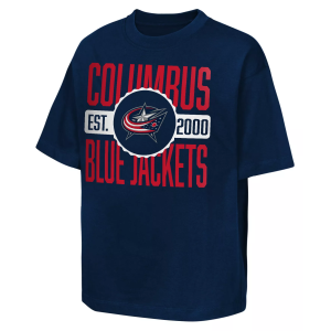 Outerstuff NHL Youth Columbus Blue Jackets Navy Shot Speed T-Shirt, Small - $35.00 at DICK'S Sporting Goods