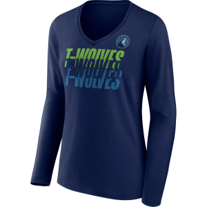 Fanatics NBA Adult Minnesota Timberwolves Navy Iconic Tumble Long Sleeve T-Shirt, Women's, Medium, Blue - $24.97 at DICK'S Sporting Goods