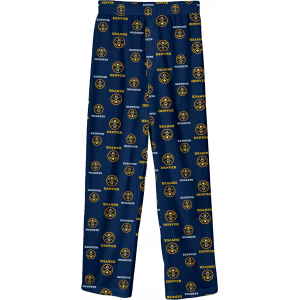 NBA Youth Denver Nuggets Navy Printed Sleep Pants, Small, Blue