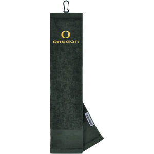 Team Effort Oregon Ducks Embroidered Face/Club Tri-Fold Towel, Green