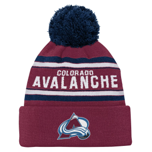Outerstuff NHL Youth Colorado Avalanche Jacquard Pom Knit Hat, Red - $25.00 at DICK'S Sporting Goods