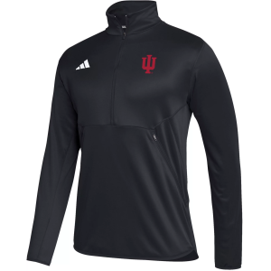 Adidas adidas Men's Indiana Hoosiers Black Stadium Knit 1/4 Zip Shirt, XL - $109.99 at DICK'S Sporting Goods