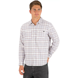 Hurley Men's Eugene Long Sleeve Flannel, Large, Bone