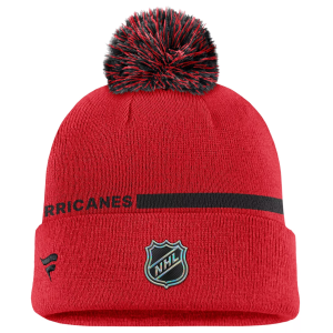 Fanatics NHL Men's Carolina Hurricanes Alternate Logo Cuffed Knit Pom Beanie, Red - $36.00 at DICK'S Sporting Goods