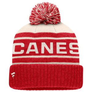 Fanatics NHL Men's Carolina Hurricanes Repose Cuffed Knit Pom Beanie, White - $30.00 at DICK'S Sporting Goods