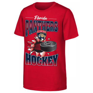 NHL Youth Florida Panthers University Red Breakout 2.0 T-Shirt, Medium