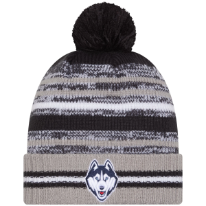 New Era Adult Connecticut Huskies Navy Cheer Knit Hat, Men's, Blue