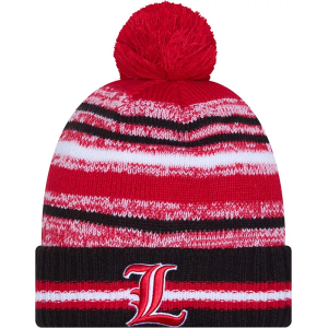 New Era Adult Louisville Cardinals Red Cheer Knit Hat, Men's