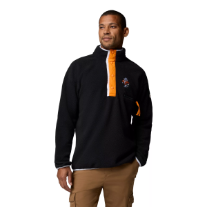 Columbia Men's Tennessee Volunteers Helvetia Fleece Pullover, Small, Black