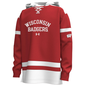 Under Armour Under Armour Girls' Wisconsin Badgers Icon Hoodie, Medium, Red - $95.00 at DICK'S Sporting Goods