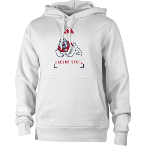 Adidas adidas Men's Fresno State Bulldogs Lockup Hoodie, Small, White - $75.00 at DICK'S Sporting Goods