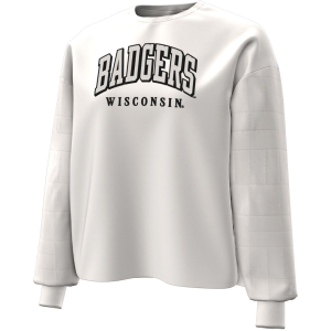Under Armour Under Armour Women's Wisconsin Badgers Fleece Quilt Crewneck Sweatshirt, Large, Gray - $70.00 at DICK'S Sporting Goods